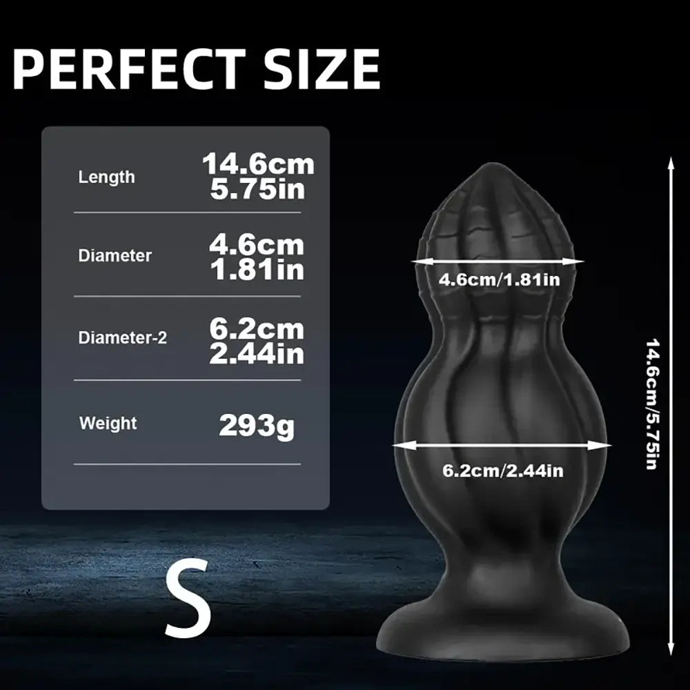 5.75in 6.5in Silicone Anal Plug Dildo Masturbator For Men Women