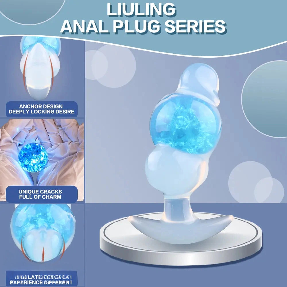 5.75in Anchor Silicone Ball Butt Plug Dildo For Masturbation Clit Expansion