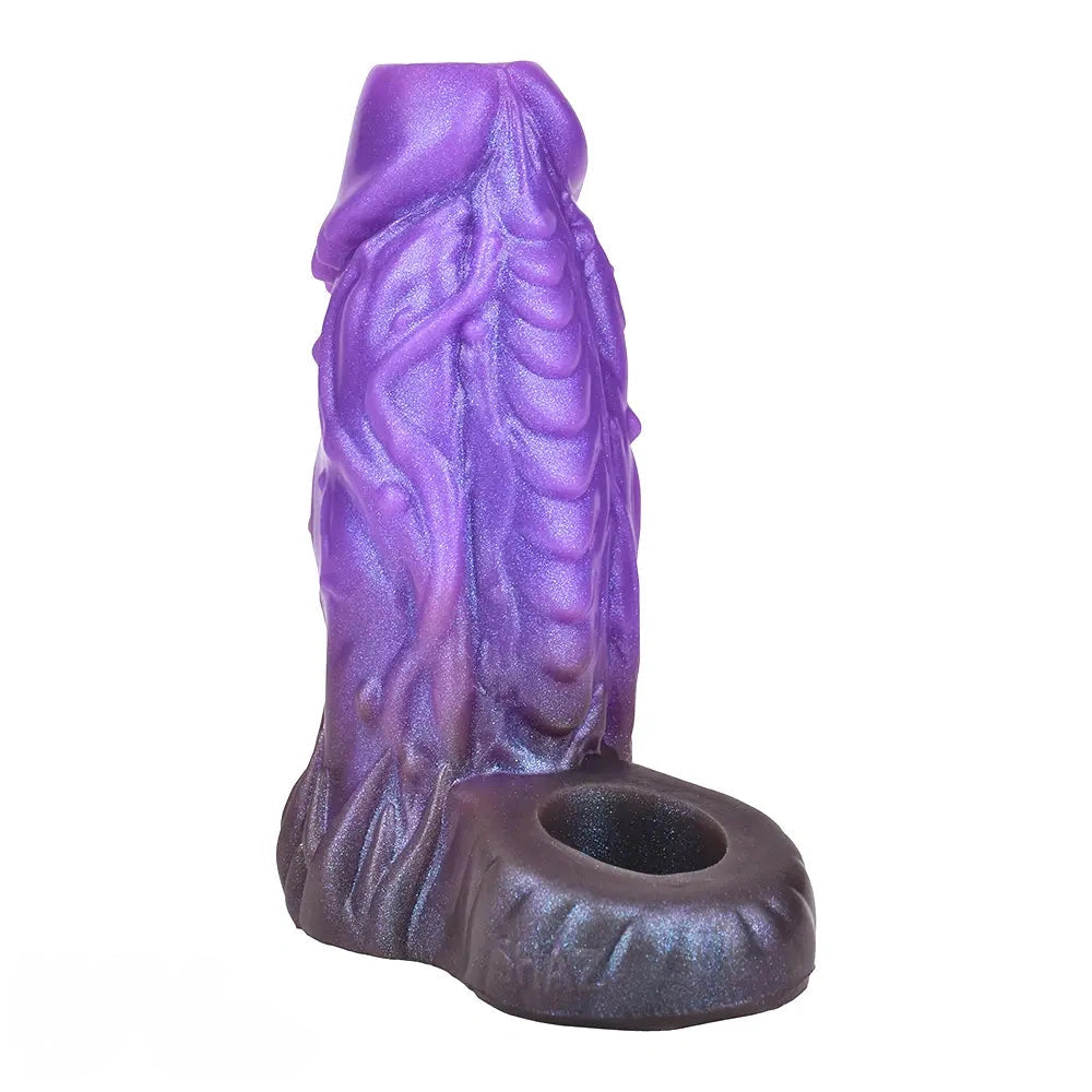 5.78in Beast Creature Fantasy Hollow Dildo Sleeve For Penis Enlargement