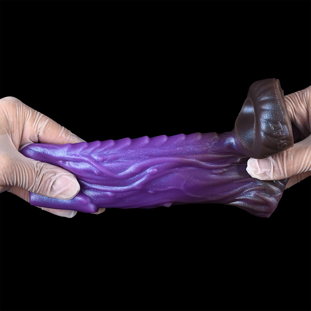 5.78in Beast Creature Fantasy Hollow Dildo Sleeve For Penis Enlargement
