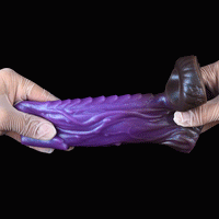 5.78in Beast Creature Fantasy Hollow Dildo Sleeve For Penis Enlargement