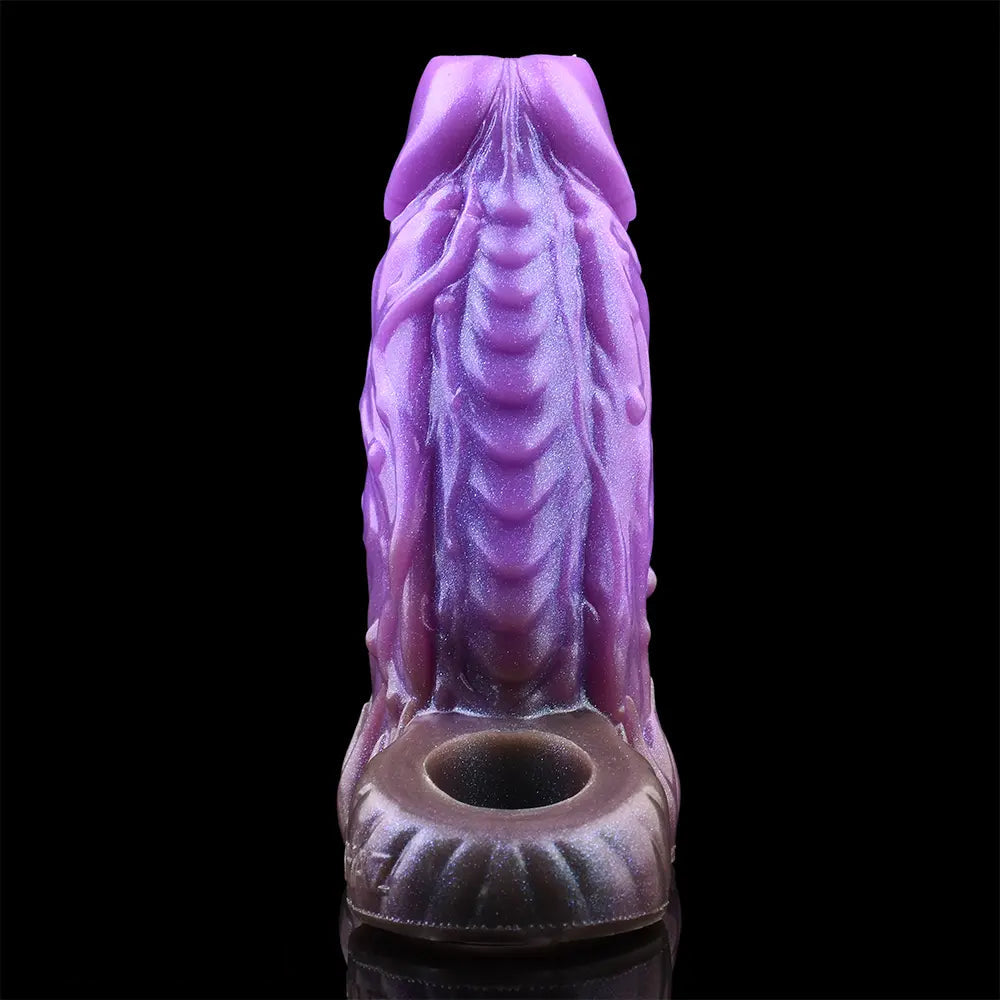 5.78in Beast Creature Fantasy Hollow Dildo Sleeve For Penis Enlargement