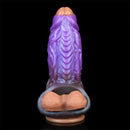 5.78in Beast Creature Fantasy Hollow Dildo Sleeve For Penis Enlargement