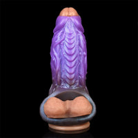 5.78in Beast Creature Fantasy Hollow Dildo Sleeve For Penis Enlargement