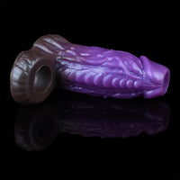 5.78in Beast Creature Fantasy Hollow Dildo Sleeve For Penis Enlargement