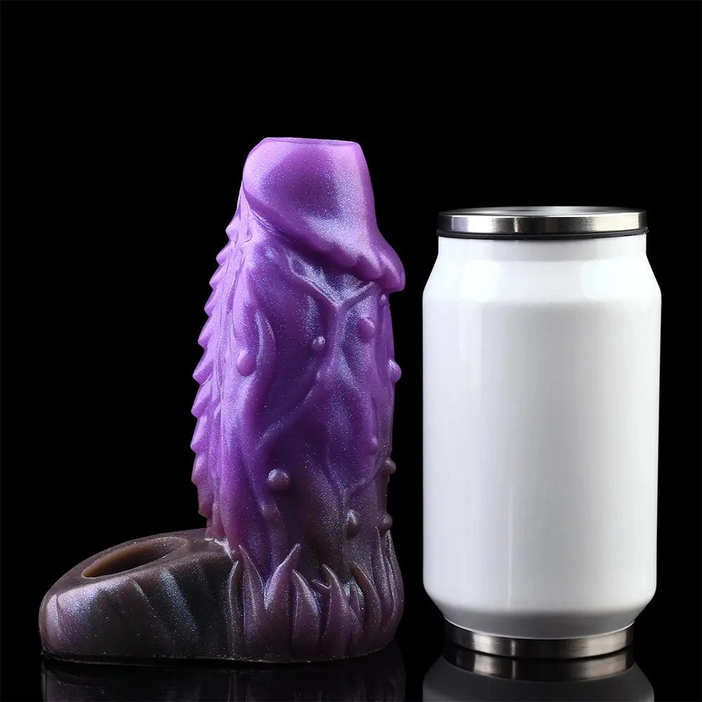 5.78in Beast Creature Fantasy Hollow Dildo Sleeve For Penis Enlargement