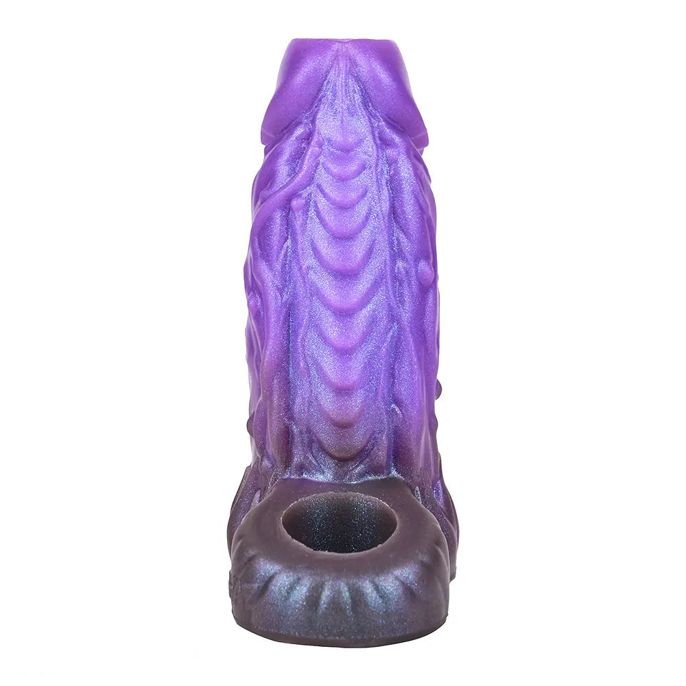 5.78in Beast Creature Fantasy Hollow Dildo Sleeve For Penis Enlargement