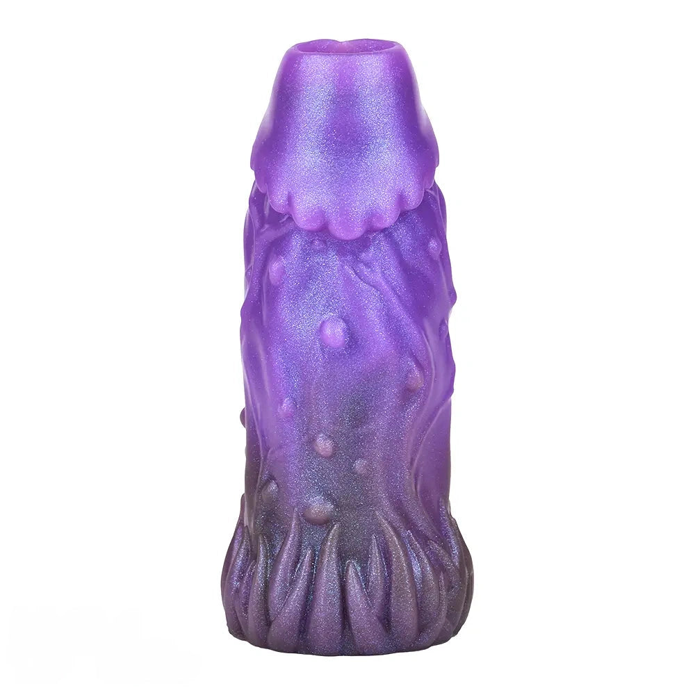 5.78in Beast Creature Fantasy Hollow Dildo Sleeve For Penis Enlargement