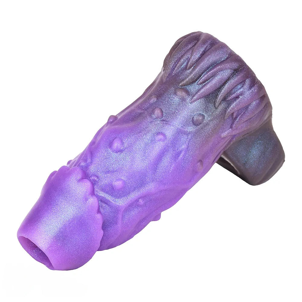 5.78in Beast Creature Fantasy Hollow Dildo Sleeve For Penis Enlargement