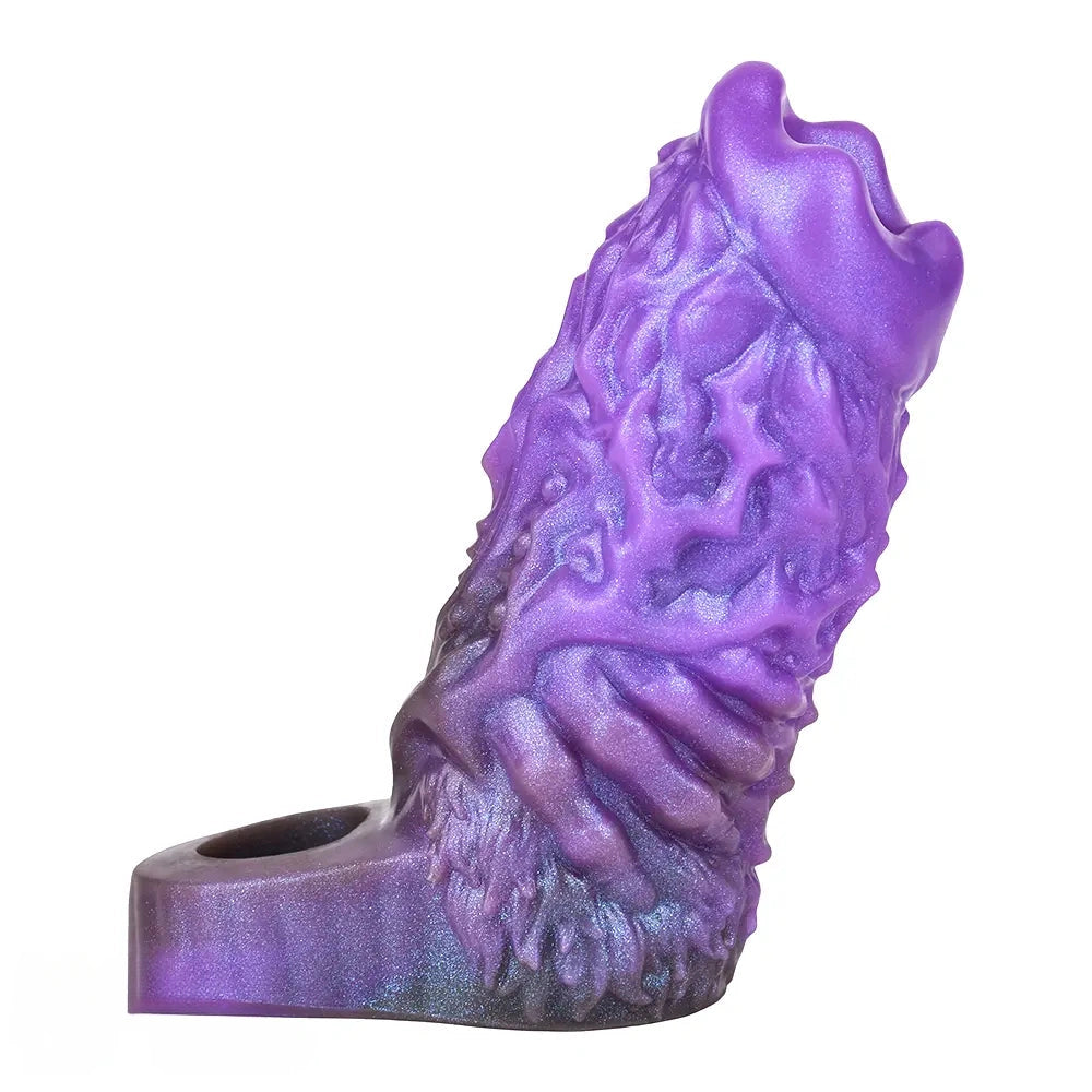 5.78in Dragon Beast Creature Fantasy Hollow Silicone Soft Dildo Cock Sleeve