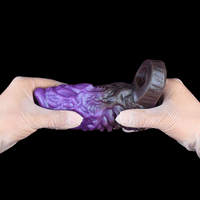 5.78in Dragon Beast Creature Fantasy Hollow Silicone Soft Dildo Cock Sleeve