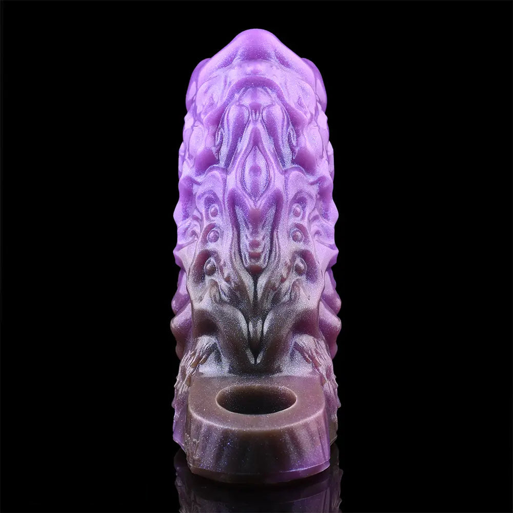 5.78in Dragon Beast Creature Fantasy Hollow Silicone Soft Dildo Cock Sleeve