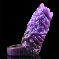 5.78in Dragon Beast Creature Fantasy Hollow Silicone Soft Dildo Cock Sleeve