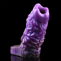 5.78in Dragon Beast Creature Fantasy Hollow Silicone Soft Dildo Cock Sleeve
