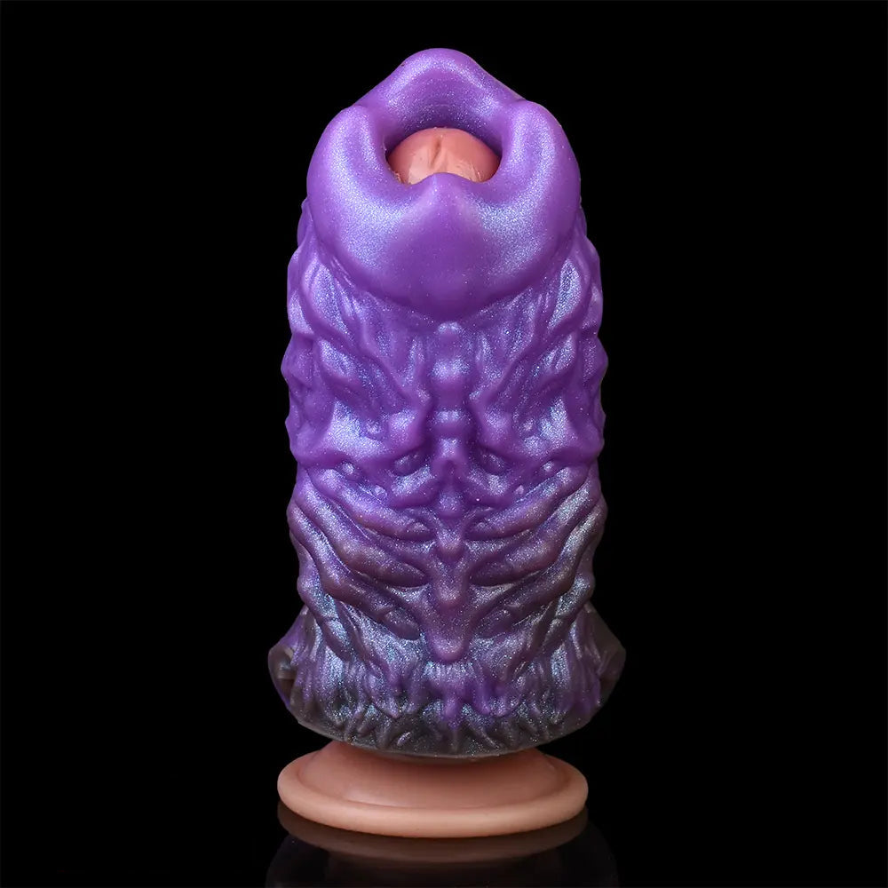 5.78in Dragon Beast Creature Fantasy Hollow Silicone Soft Dildo Cock Sleeve