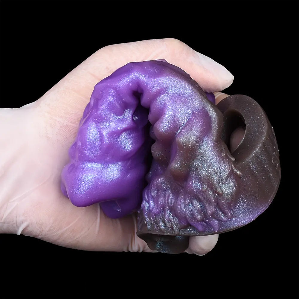 5.78in Dragon Beast Creature Fantasy Hollow Silicone Soft Dildo Cock Sleeve