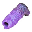 5.78in Dragon Beast Creature Fantasy Hollow Silicone Soft Dildo Cock Sleeve