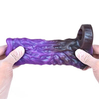 5.78in Dragon Beast Creature Fantasy Hollow Silicone Soft Dildo Cock Sleeve