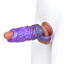 5.78in Dragon Beast Creature Fantasy Hollow Silicone Soft Dildo Cock Sleeve