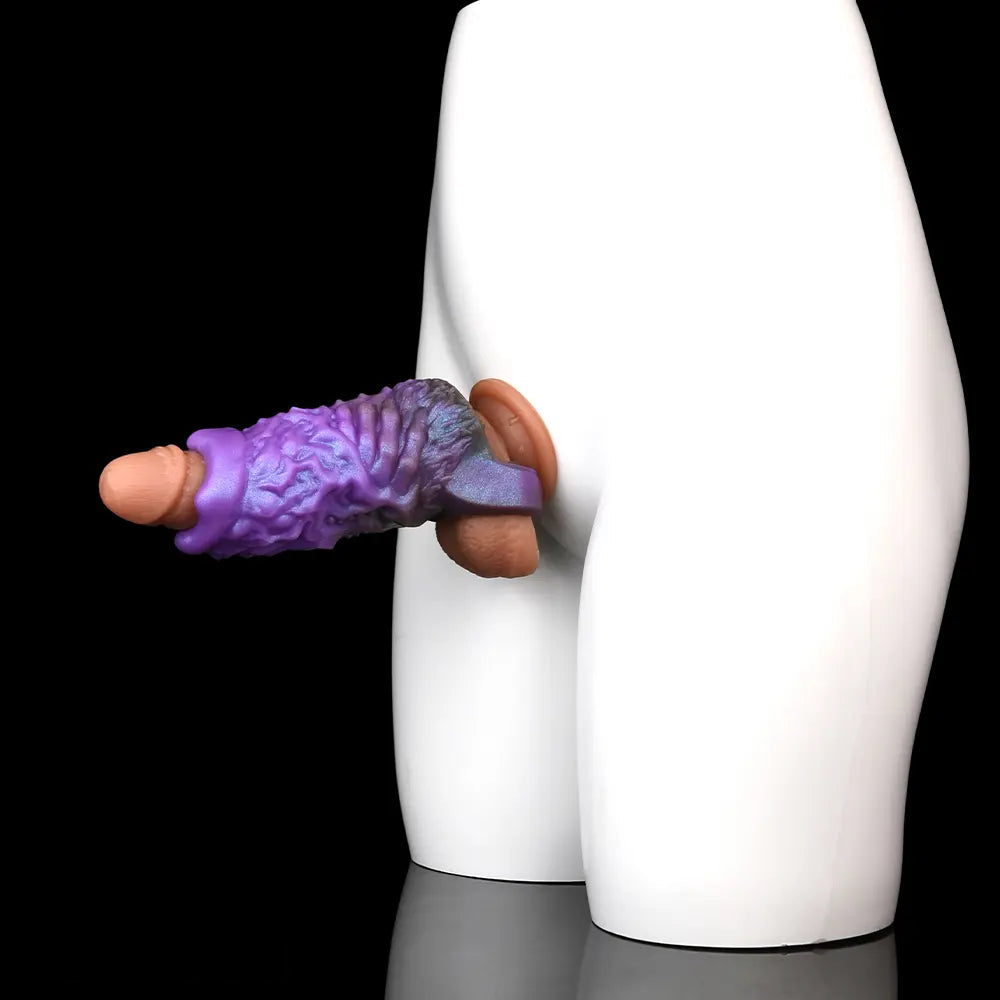 5.78in Dragon Beast Creature Fantasy Hollow Silicone Soft Dildo Cock Sleeve