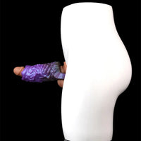 5.78in Dragon Beast Creature Fantasy Hollow Silicone Soft Dildo Cock Sleeve