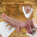 5.78in Real Skin Silicone Cock Sleeve Dildo Penis Sex Toy For Men Women