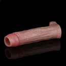 5.78in Real Skin Silicone Cock Sleeve Dildo Penis Sex Toy For Men Women