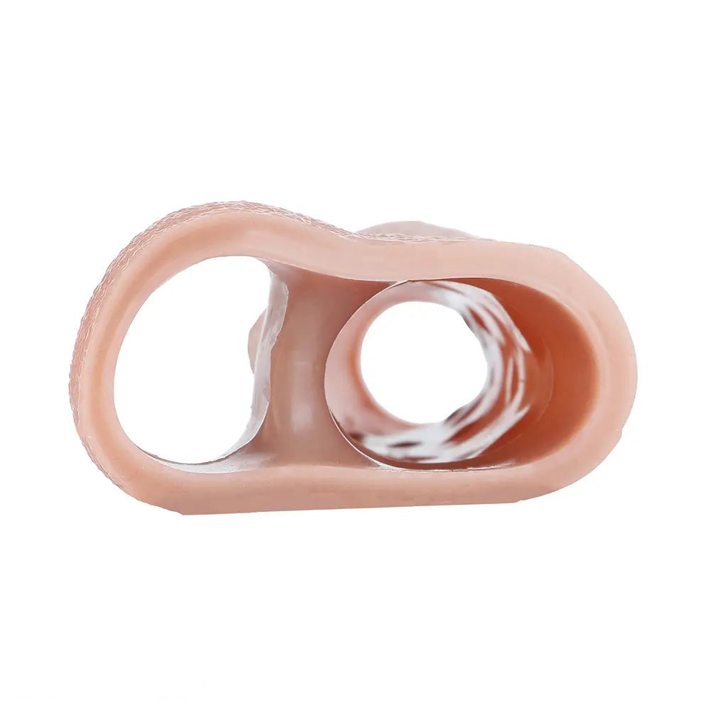 5.78in Real Skin Silicone Cock Sleeve Dildo Penis Sex Toy For Men Women