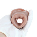 5.78in Real Skin Silicone Cock Sleeve Dildo Penis Sex Toy For Men Women