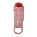 5.78in Real Skin Silicone Cock Sleeve Dildo Penis Sex Toy For Men Women