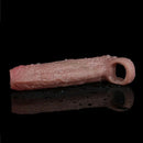 5.78in Real Skin Silicone Cock Sleeve Dildo Penis Sex Toy For Men Women