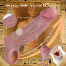 5.78in Realistic Feeling Silicone Soft Penis Sleeve Dildo For Enlargement Toy