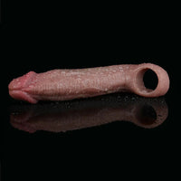 5.78in Realistic Feeling Silicone Soft Penis Sleeve Dildo For Enlargement Toy