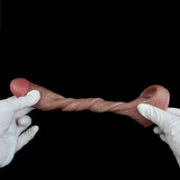 5.78in Realistic Feeling Silicone Soft Penis Sleeve Dildo For Enlargement Toy