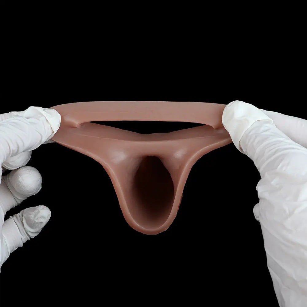 5.78in Realistic Feeling Silicone Soft Penis Sleeve Dildo For Enlargement Toy
