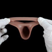 5.78in Realistic Feeling Silicone Soft Penis Sleeve Dildo For Enlargement Toy