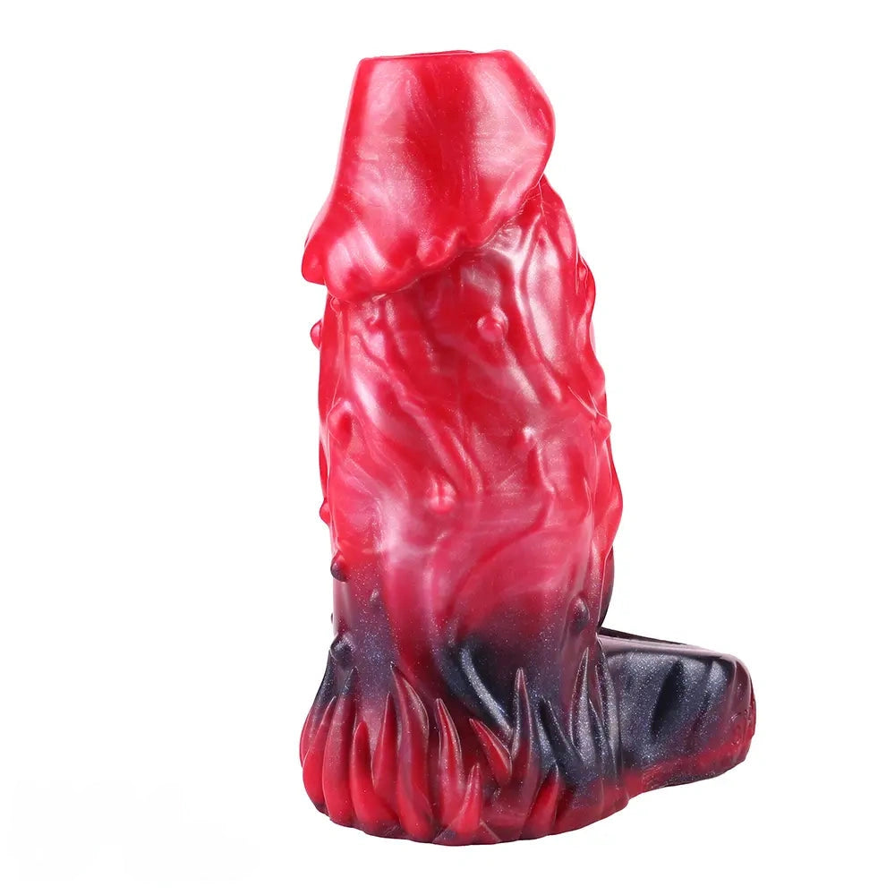 5.78in Silicone Hollow Dildo Built-in keel Vibration Remote Cock Sleeve