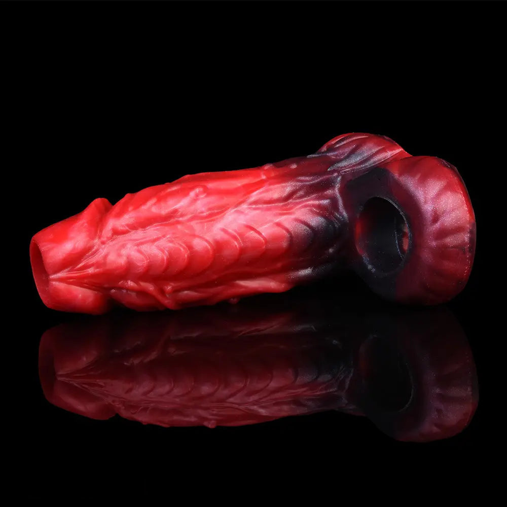 5.78in Silicone Hollow Dildo Built-in keel Vibration Remote Cock Sleeve