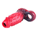 5.78in Silicone Hollow Dildo Built-in keel Vibration Remote Cock Sleeve