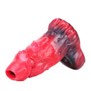 5.78in Silicone Hollow Dildo Built-in keel Vibration Remote Cock Sleeve
