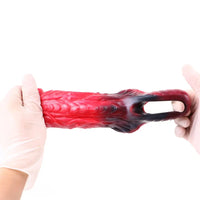 5.78in Silicone Hollow Dildo Built-in keel Vibration Remote Cock Sleeve
