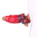 5.78in Silicone Hollow Dildo Built-in keel Vibration Remote Cock Sleeve