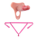 5.78in Strap on Realistic Hollow Silicone Cock Cage Dildo For Chastity Cock