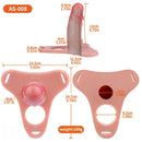5.78in Strap on Realistic Hollow Silicone Cock Cage Dildo For Chastity Cock