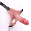 5.78in Strap on Realistic Hollow Silicone Cock Cage Dildo For Chastity Cock