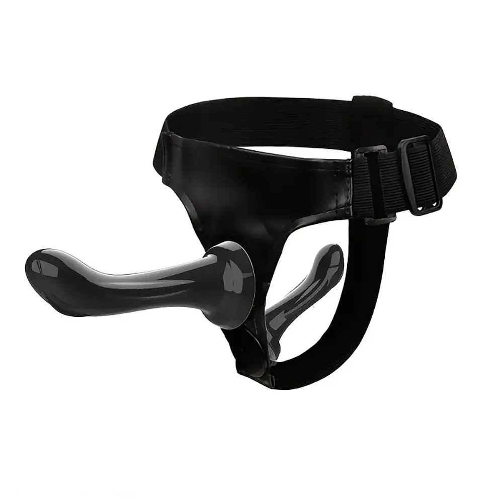 5.7in 6.49in Harness Strap-On Realistic Double Ended Penis Dildo