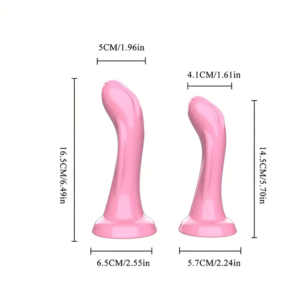 5.7in 6.49in Harness Strap-On Realistic Double Ended Penis Dildo