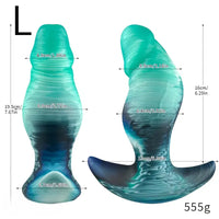 5.7in 6.69in 7.67in Wearable Butt Plug Anal Dildo Realistic Veins Buttplug