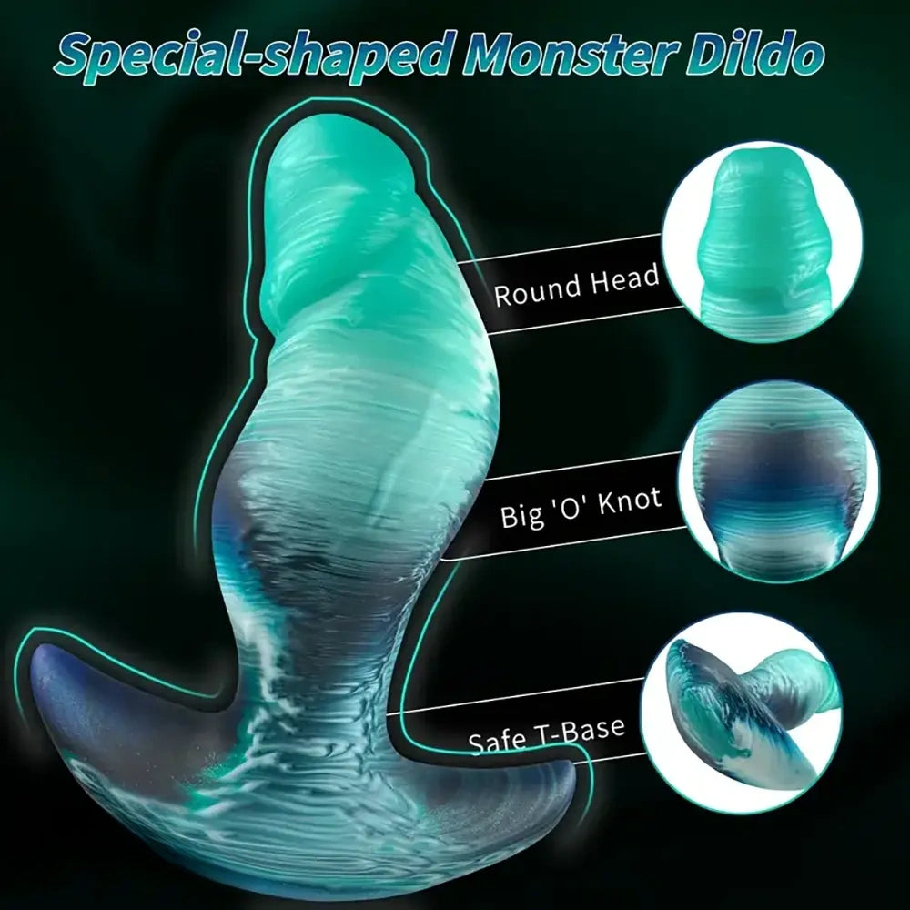 5.7in 6.69in 7.67in Wearable Butt Plug Anal Dildo Realistic Veins Buttplug
