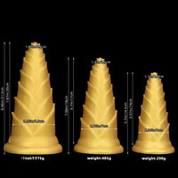 5.7in 7.08in 8.46in Bamboo Shoots Penis Anal Plug For Fisting Dildo Sex Toy